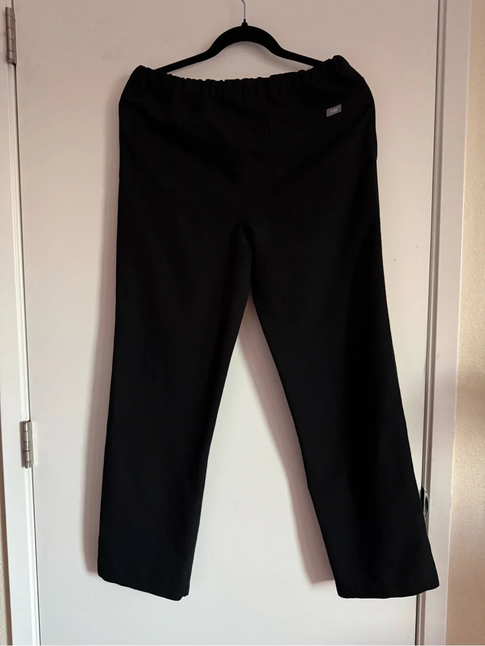 Figs Men's Black straight leg with White Drawstring